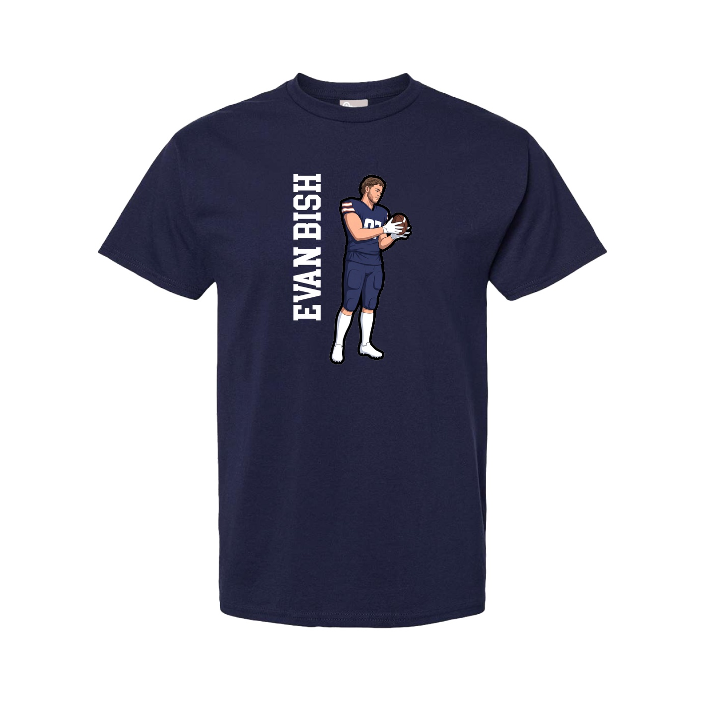 Youth Tee — Name Vertical in Navy