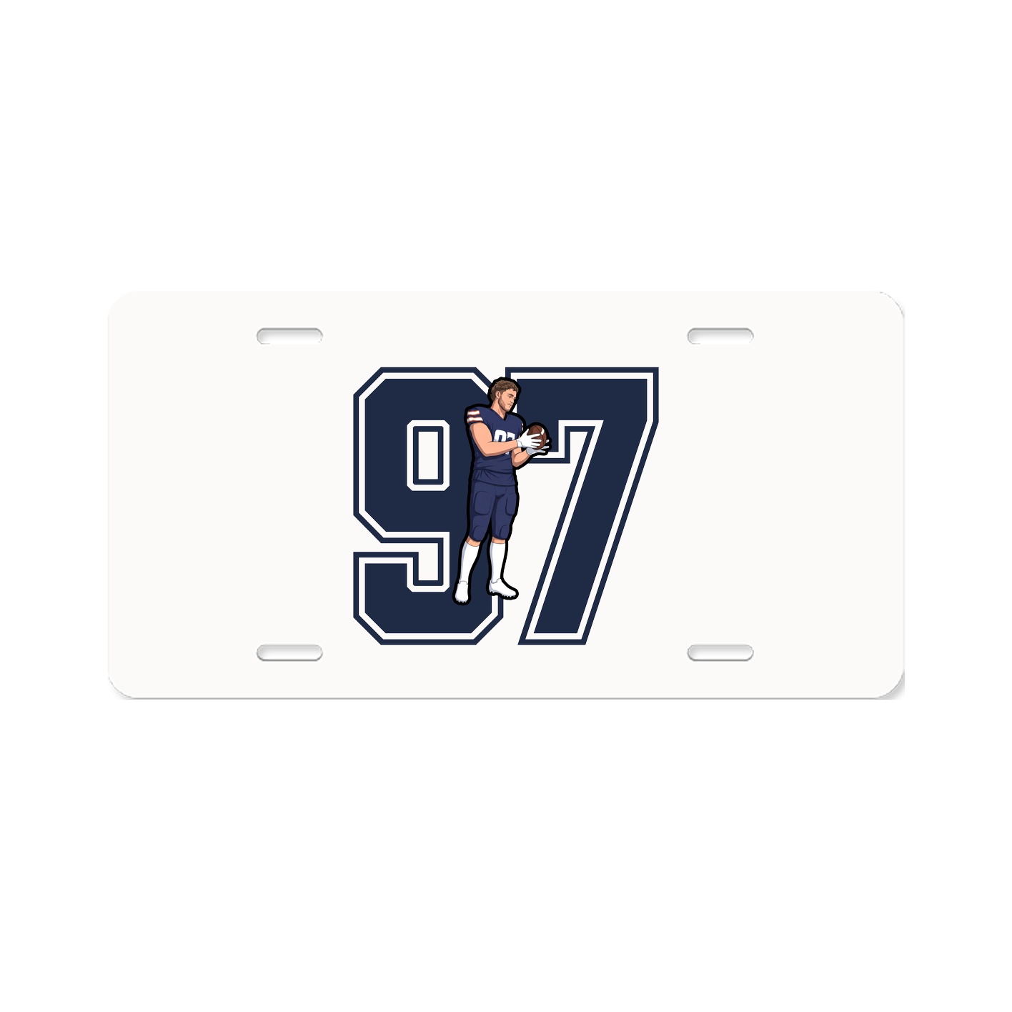 License Plate — Number in Classic