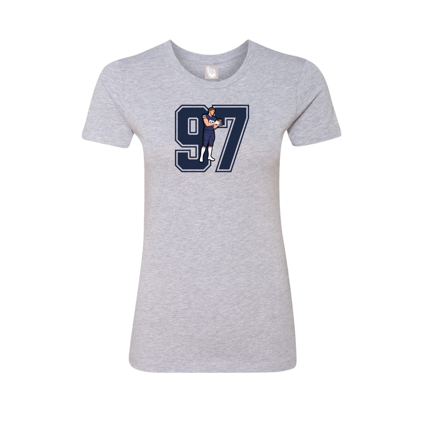 Womens Tee — Number in Grey