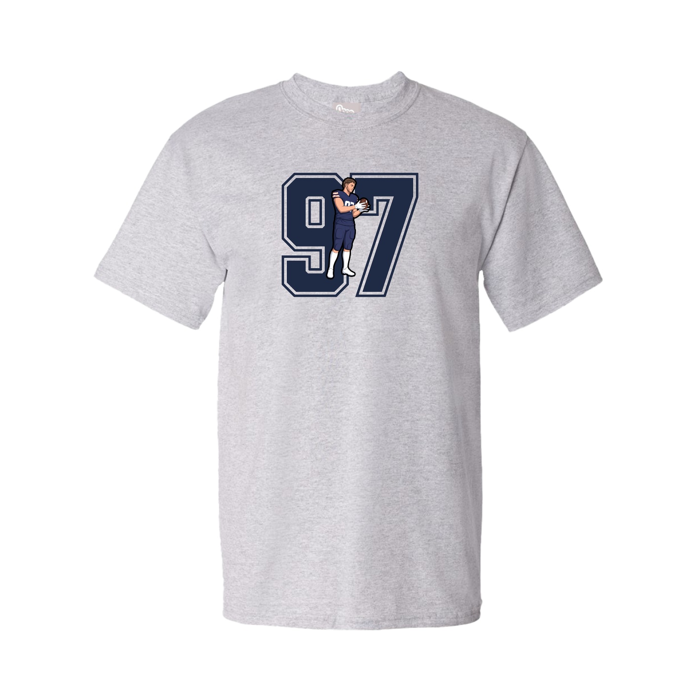 Youth Tee — Number in Grey