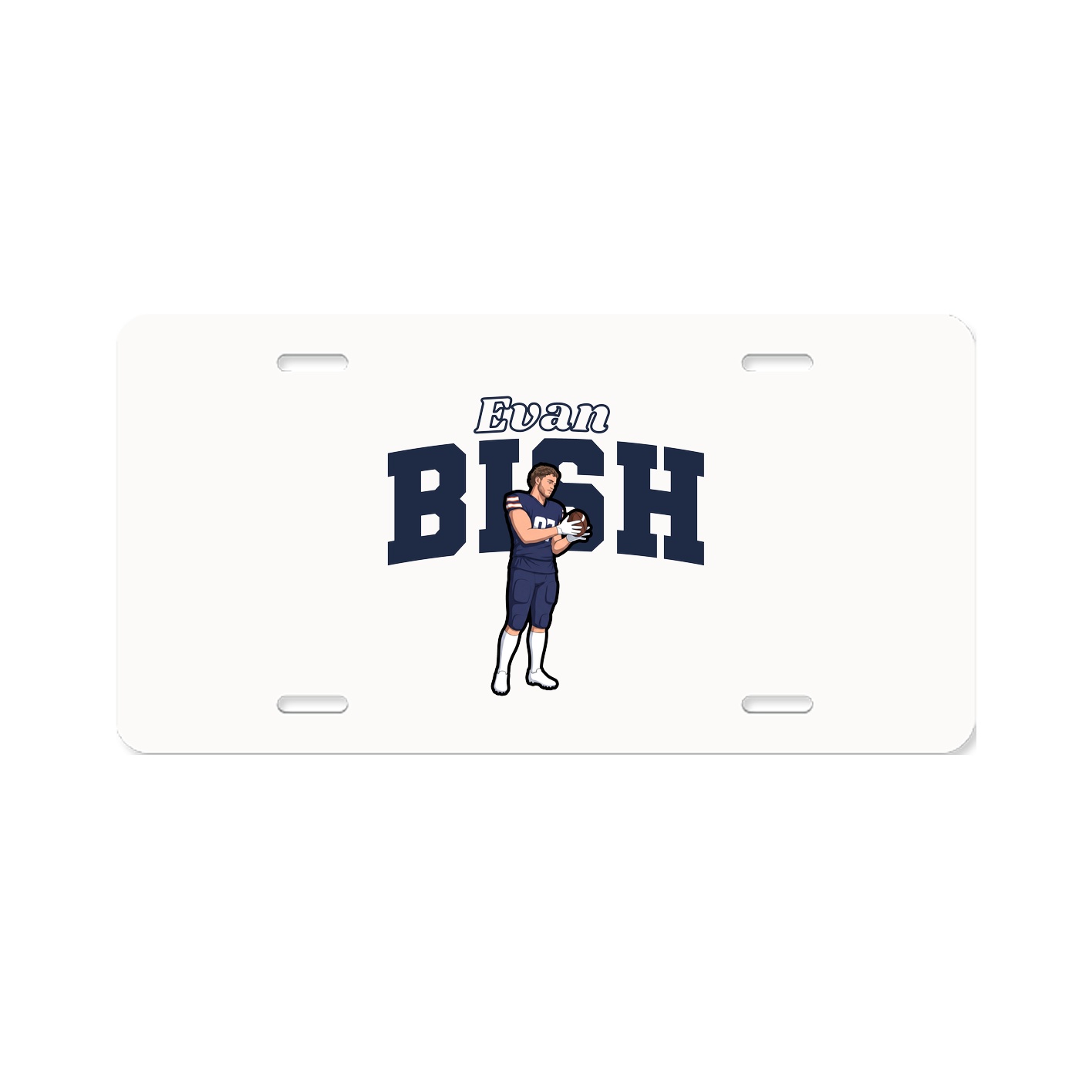 License Plate — Name Arch in Classic