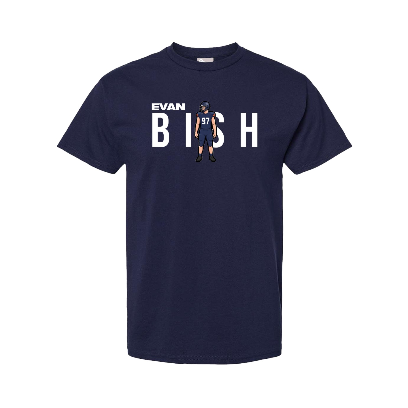 Youth Tee — Player Name in Navy