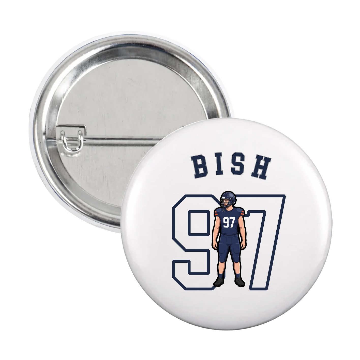 Game Day Button — Shirsey Arch in White