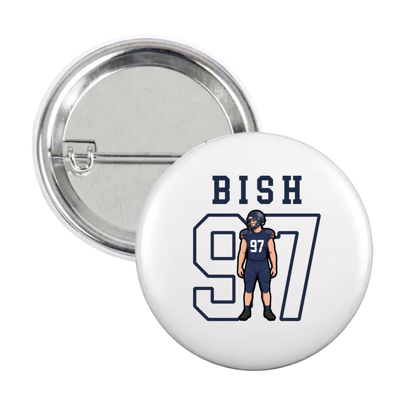 Game Day Button — Shirsey in White