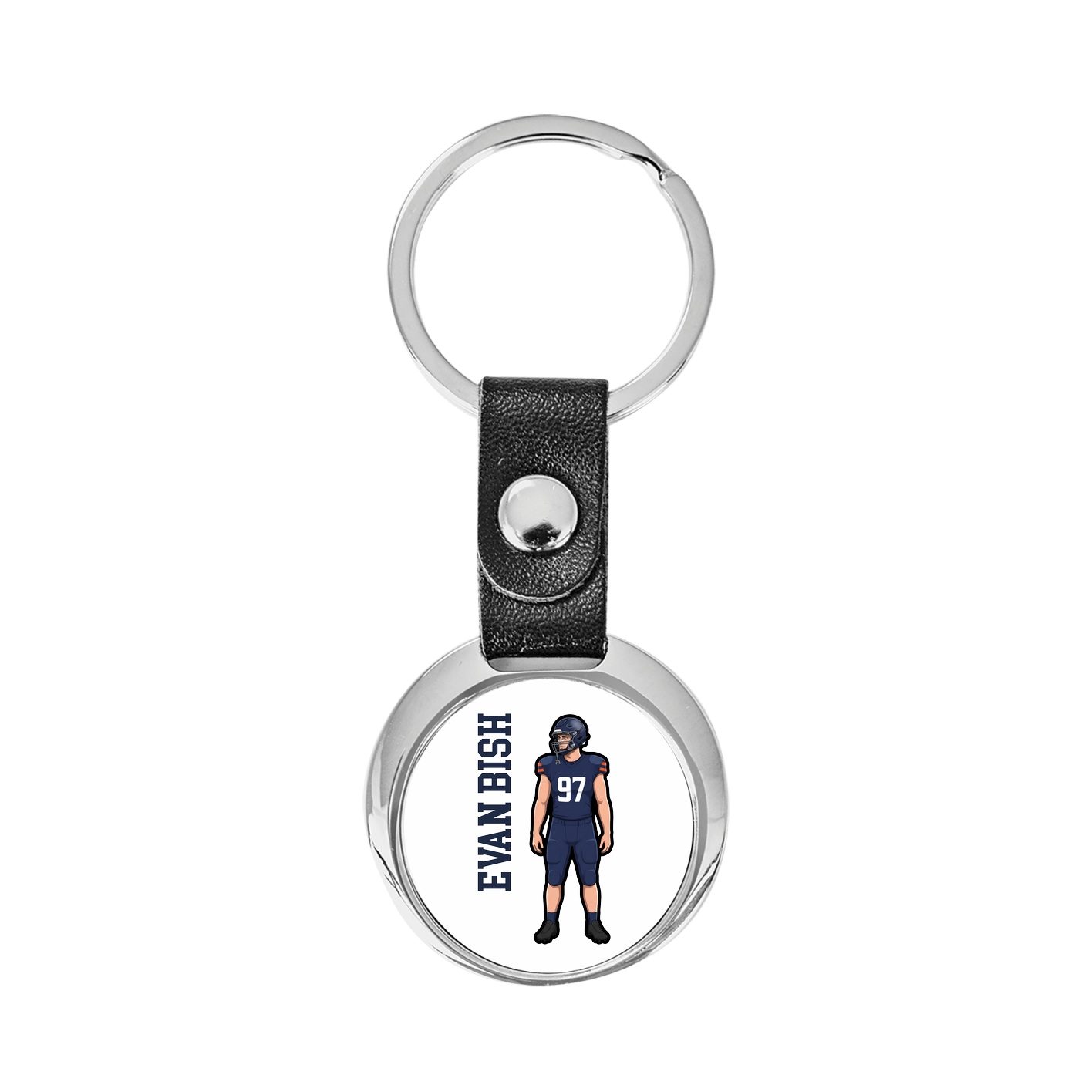 Key Chain — Name Vertical in Classic