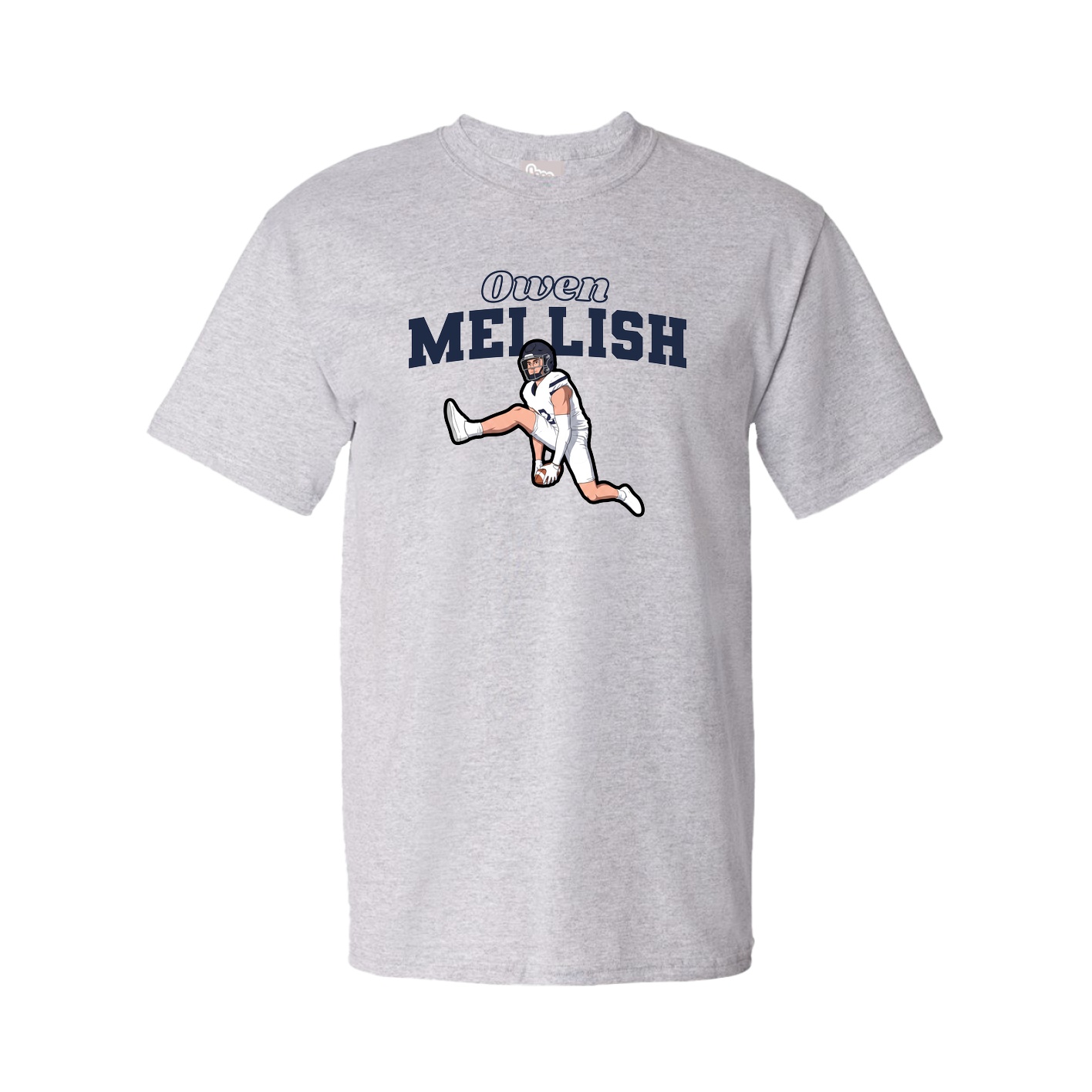 Youth Tee — Name Arch in Grey