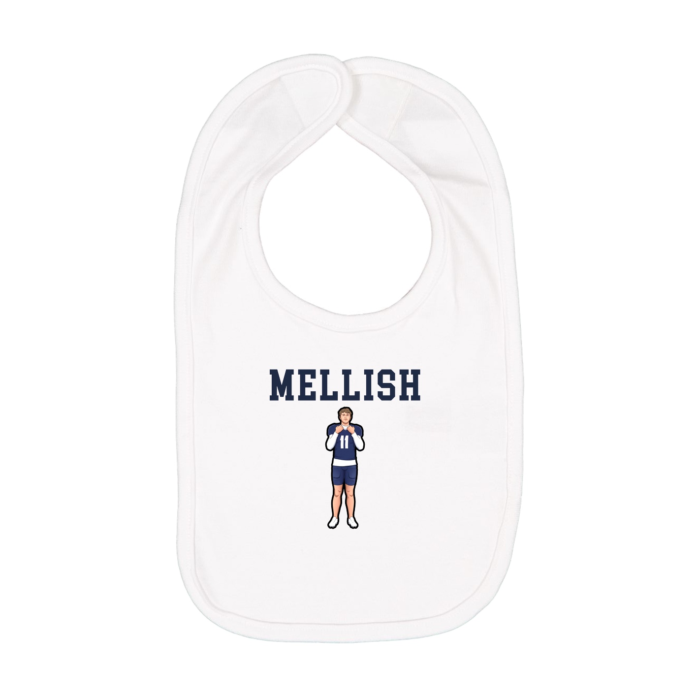 Infant Bib — Shirsey in White