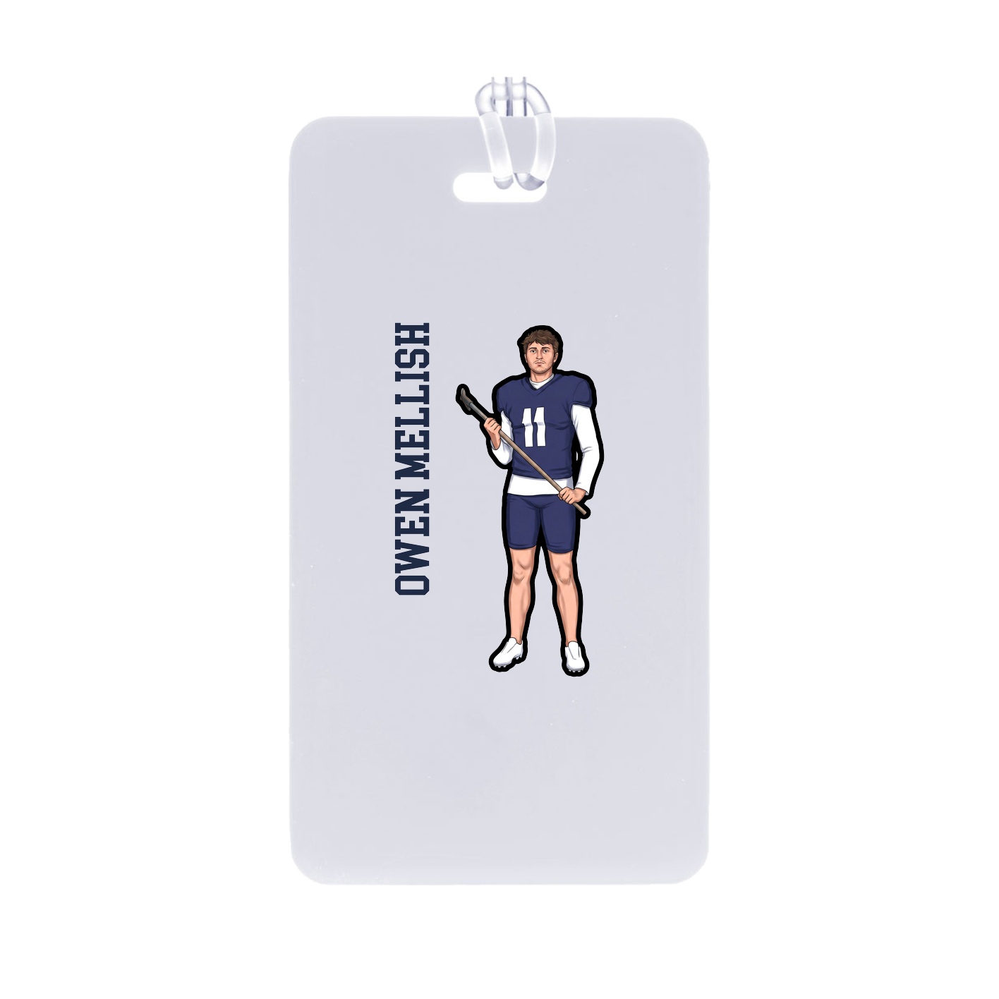 Bag Tag — Name Vertical in Classic
