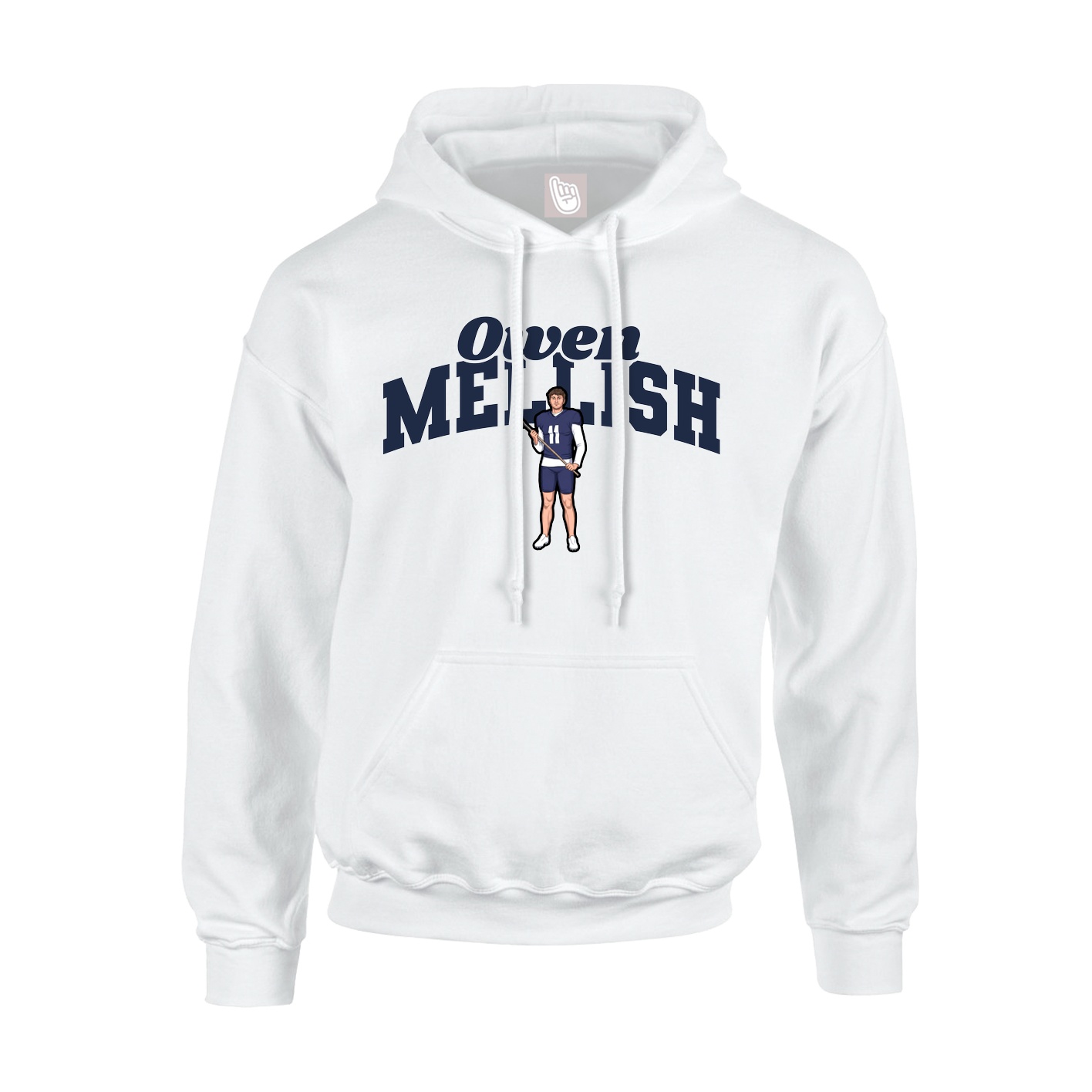 Hoodie — Signature Arch in White
