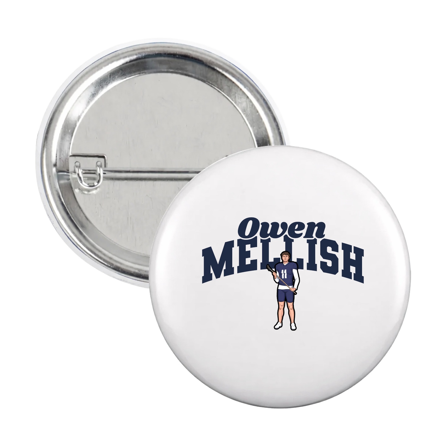 Game Day Button — Signature Arch in White