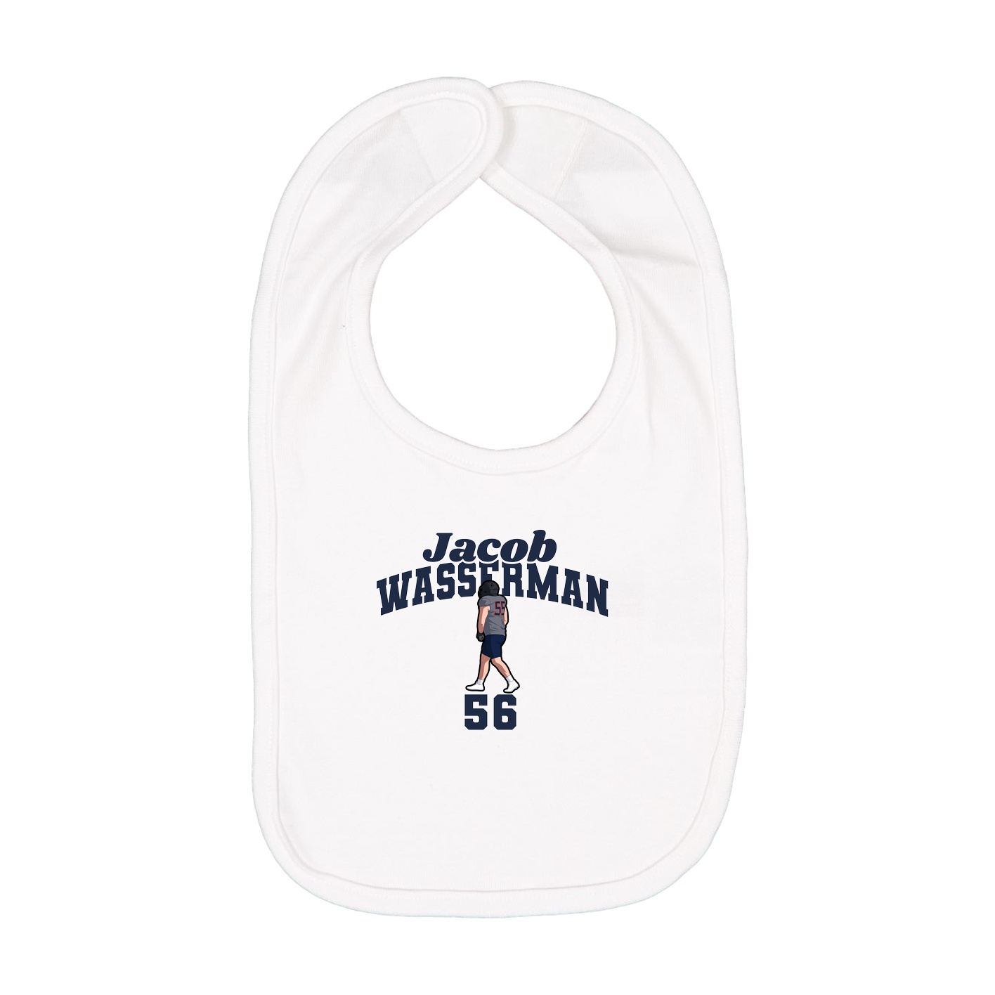 Infant Bib — Signature Arch in White