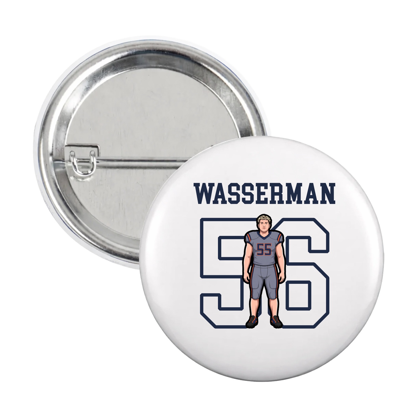 Game Day Button — Shirsey in White