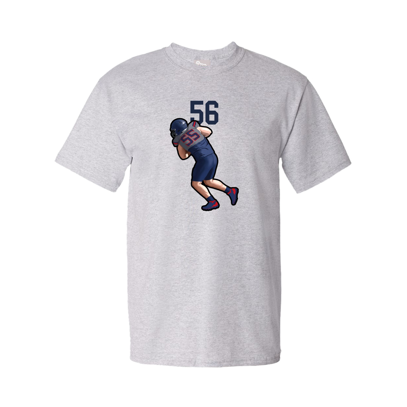 Tee — Number Top in Grey