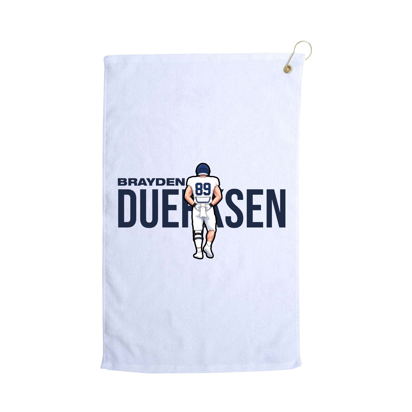 Golf Towel — Player Name in White