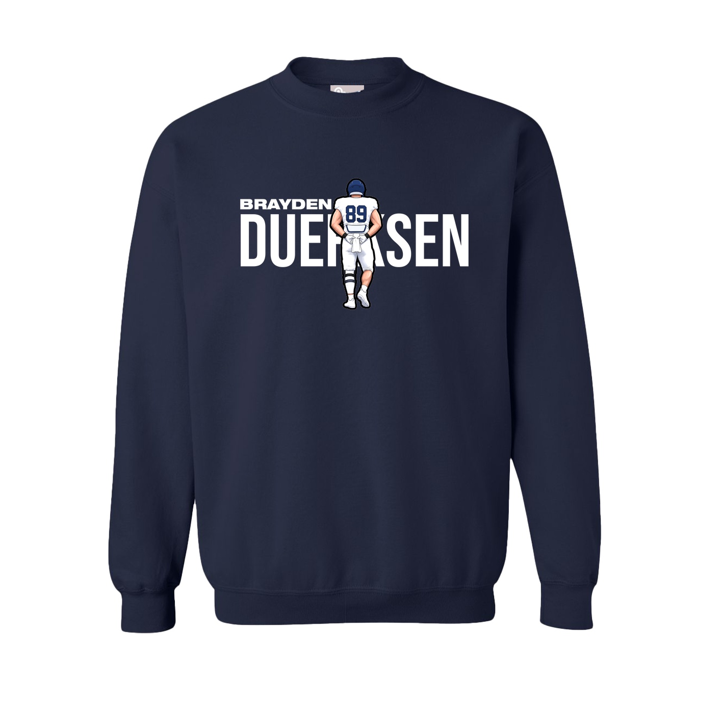 Fleece Crew — Player Name in Navy