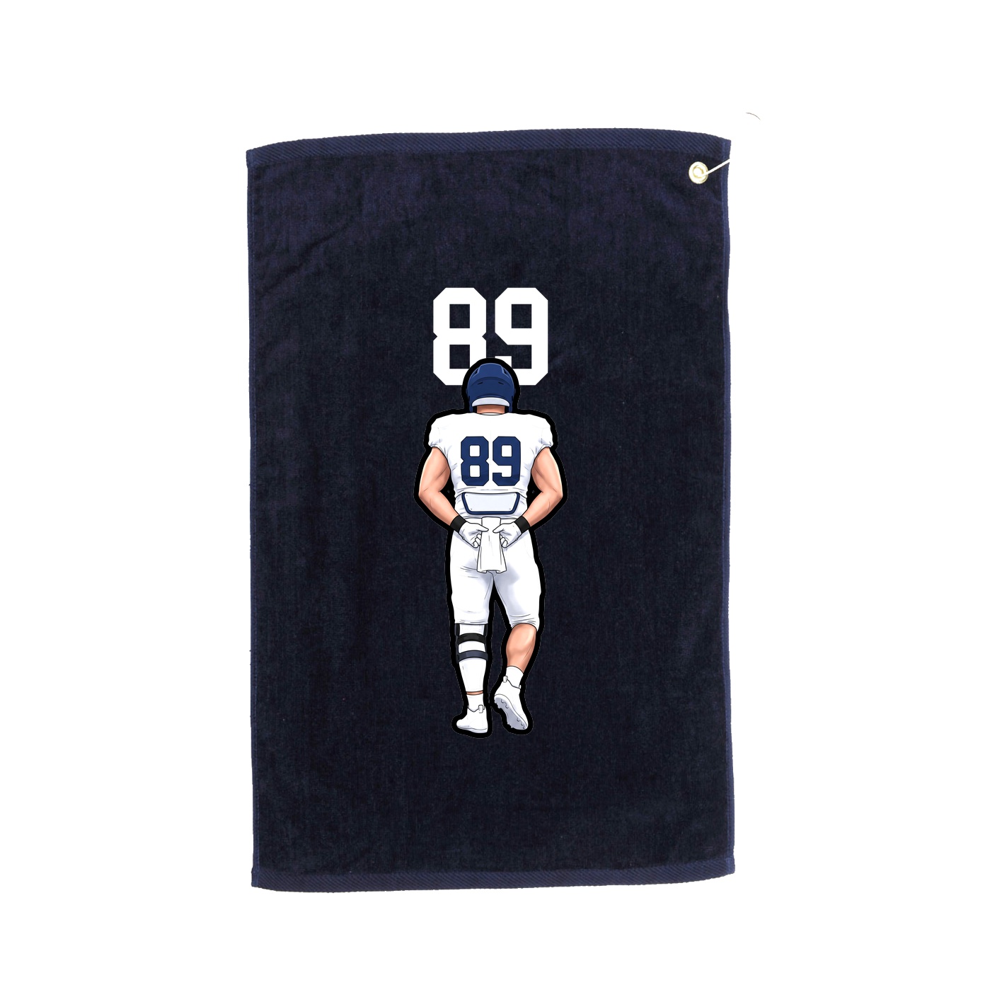 Golf Towel — Number Top in Navy
