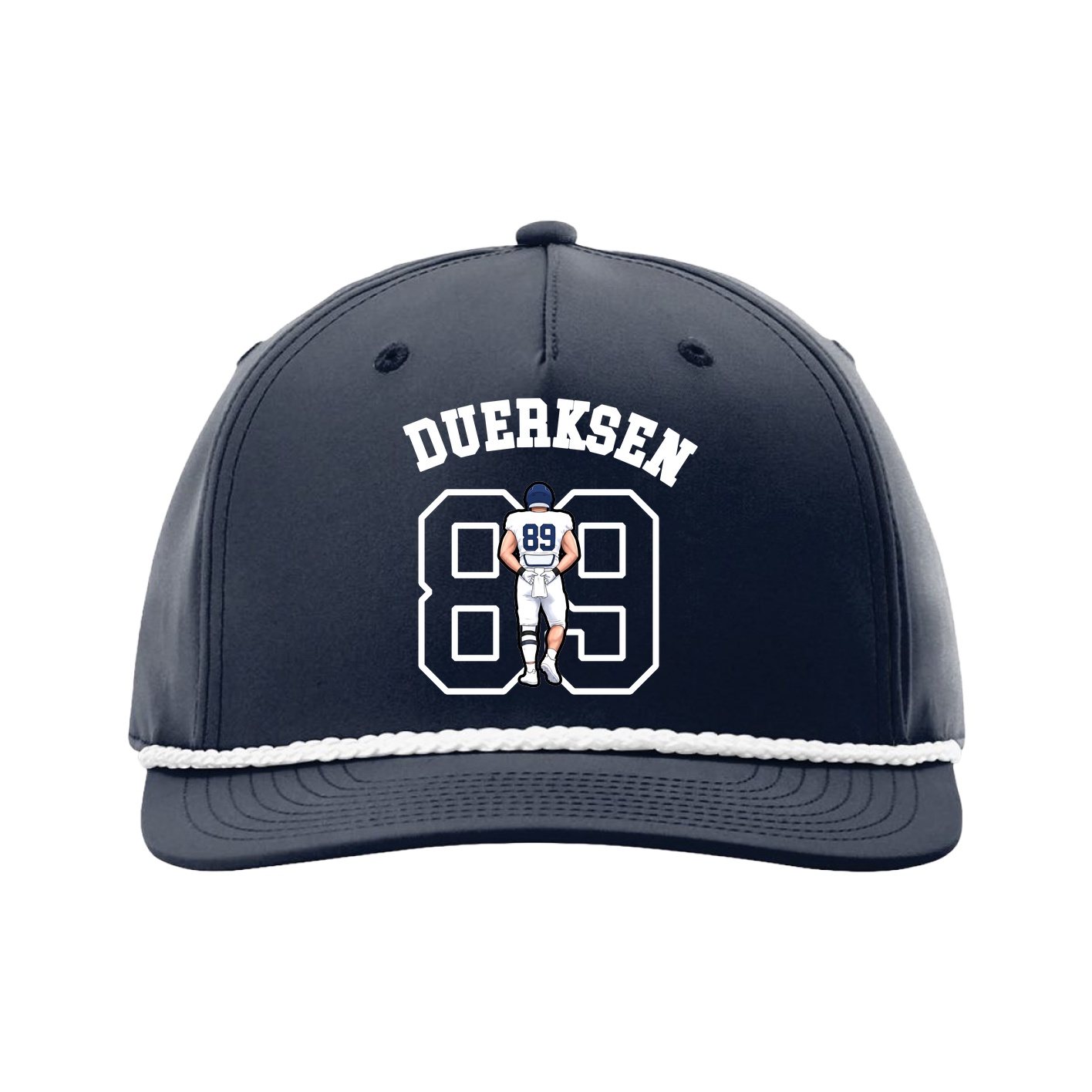 Five-Panel Classic Rope Cap — Shirsey Arch in Navy