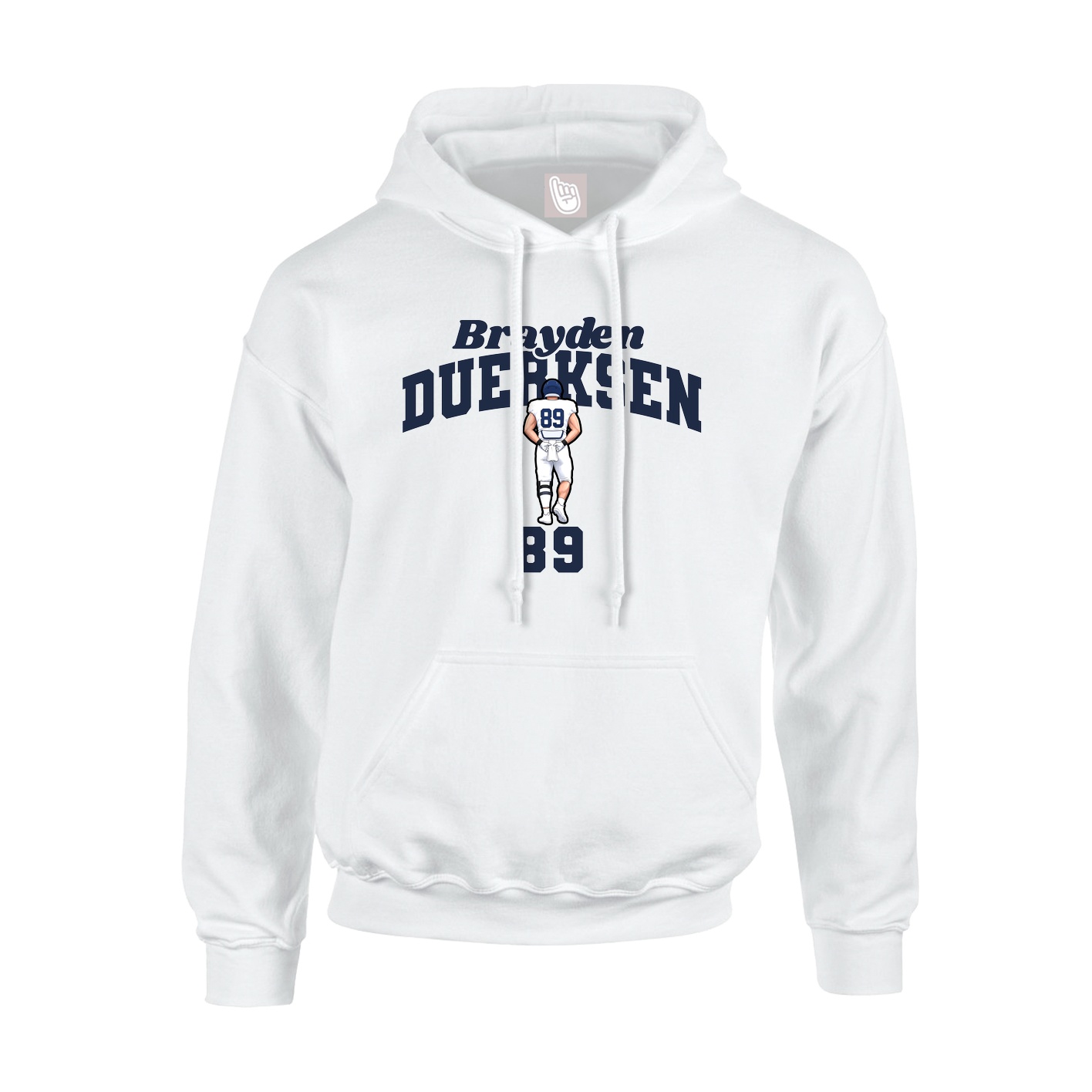 Hoodie — Signature Arch in White