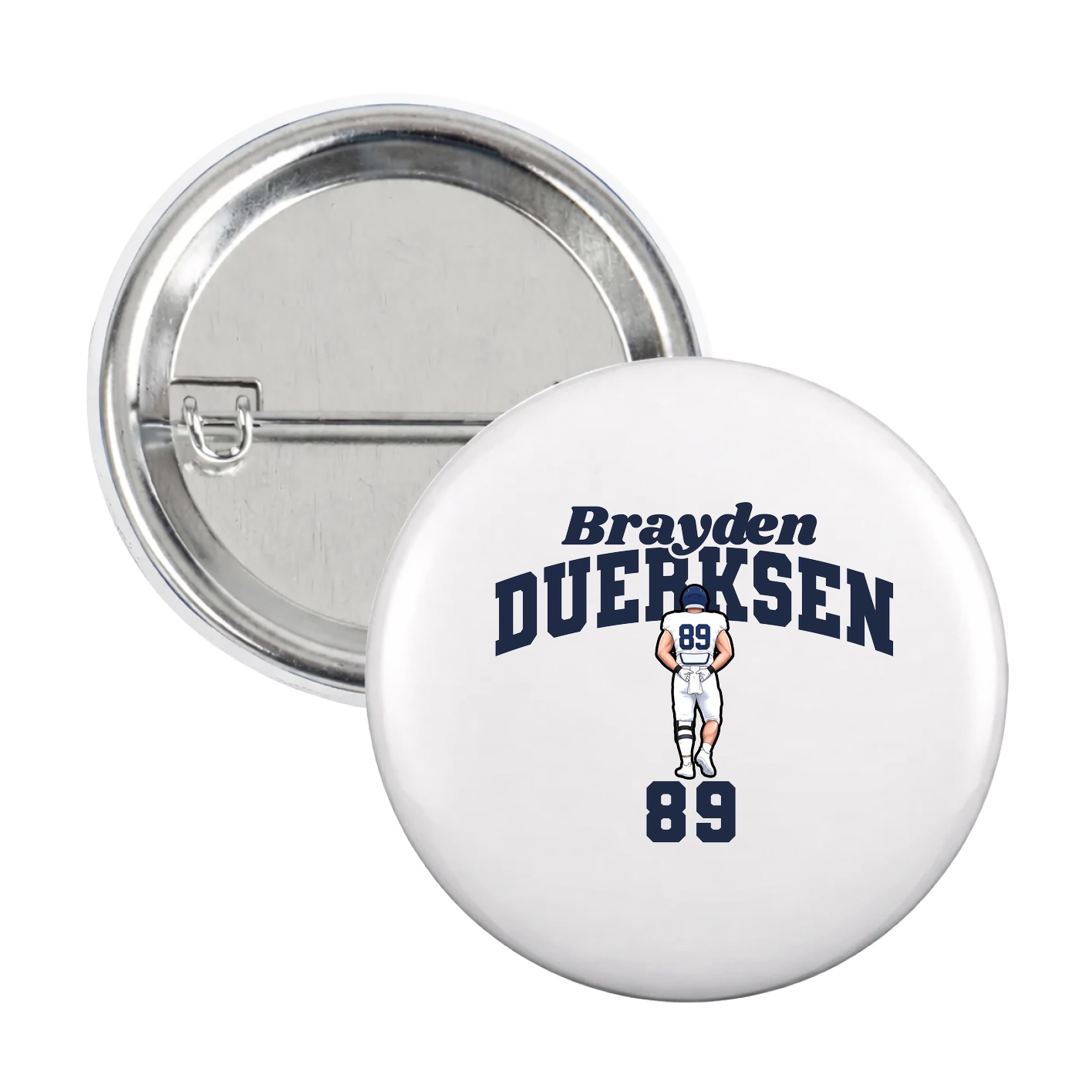 Game Day Button — Signature Arch in White