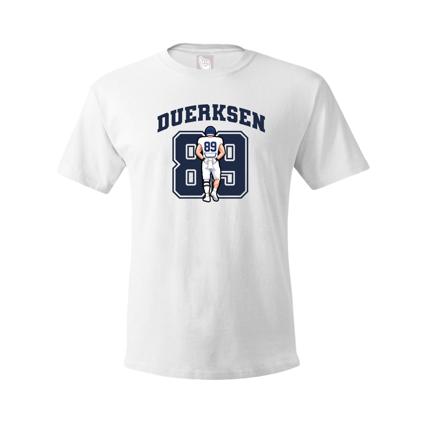 Youth Tee — Number in White