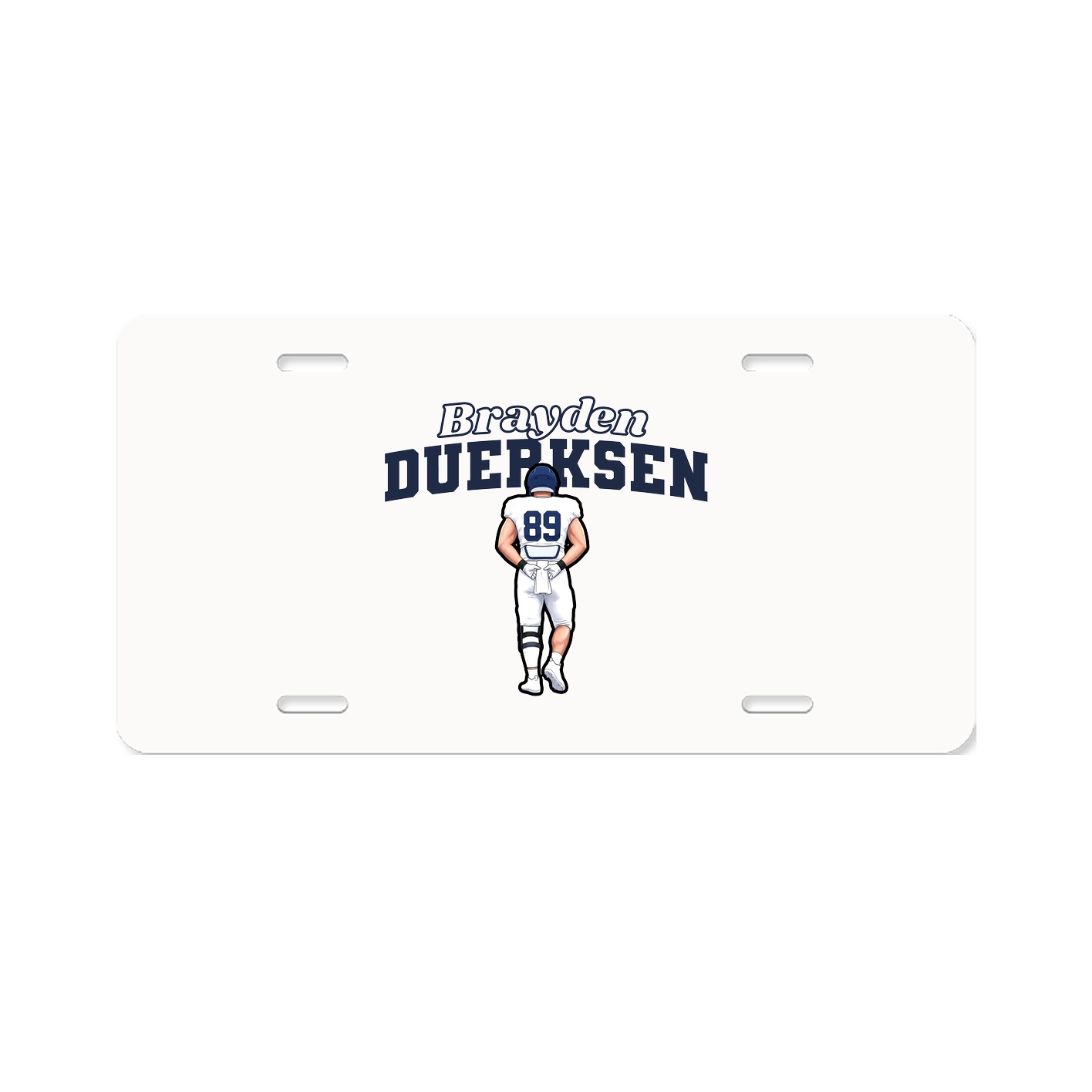 License Plate — Name Arch in Classic