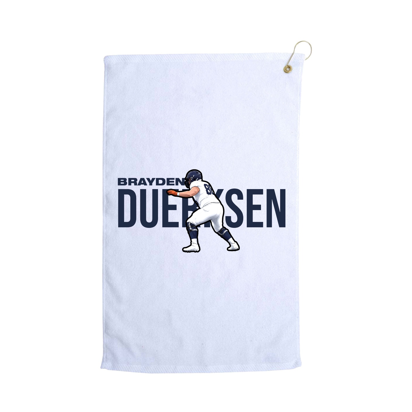 Golf Towel — Player Name in White