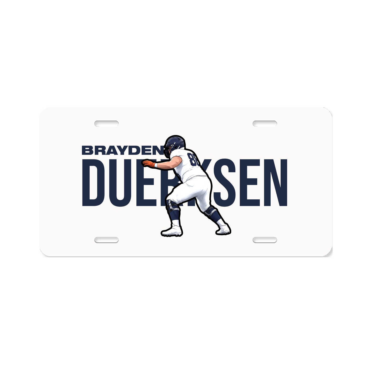 License Plate — Player Name in Classic