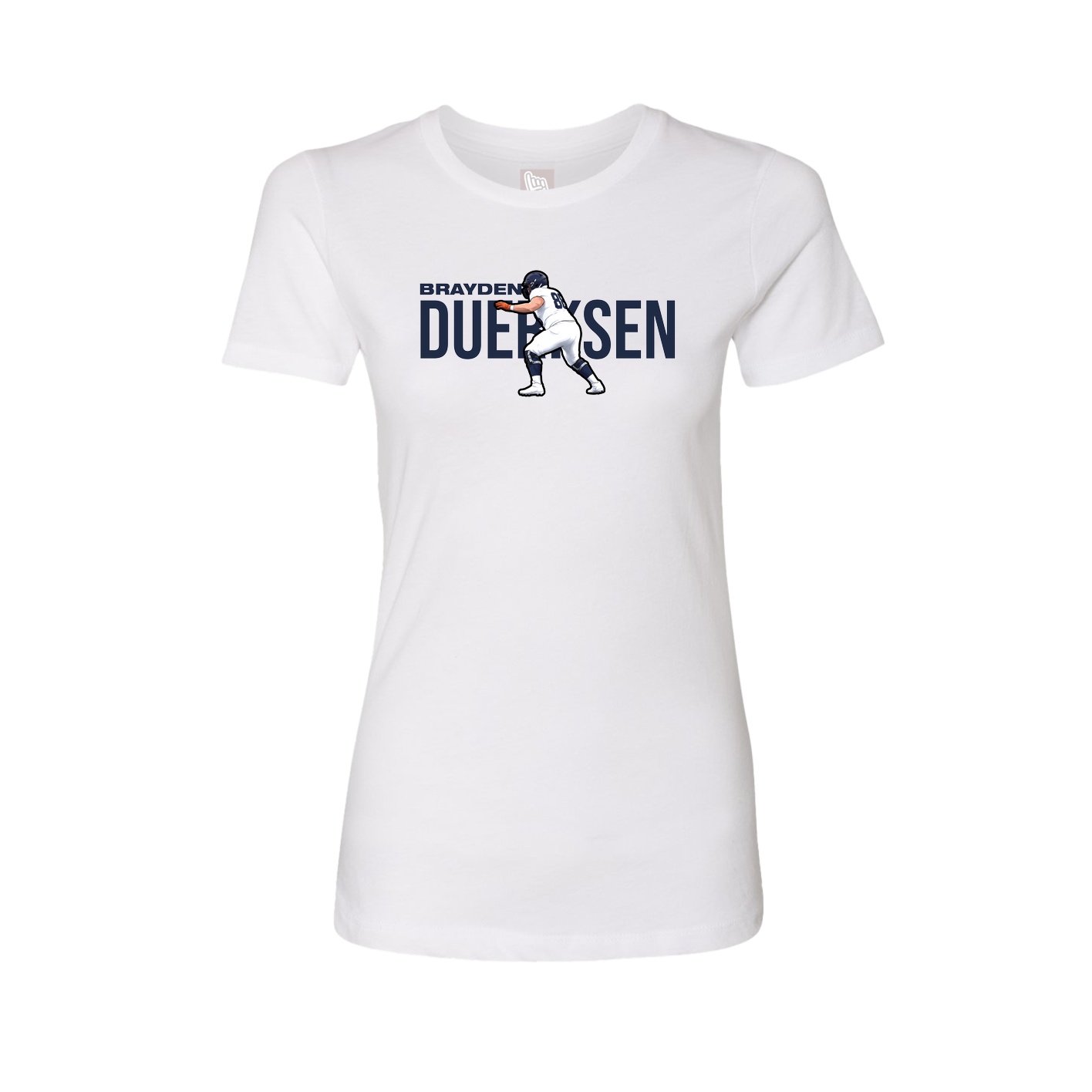 Womens Tee — Player Name in White