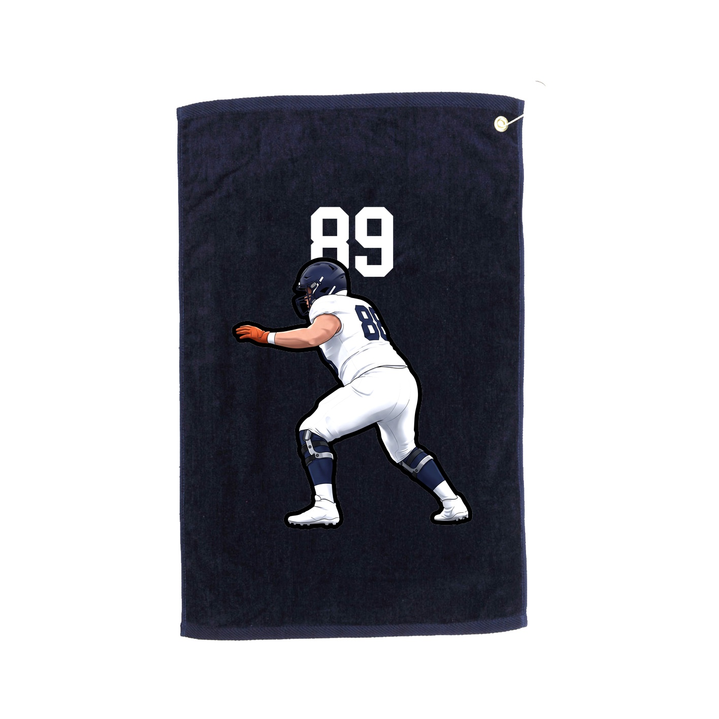 Golf Towel — Number Top in Navy