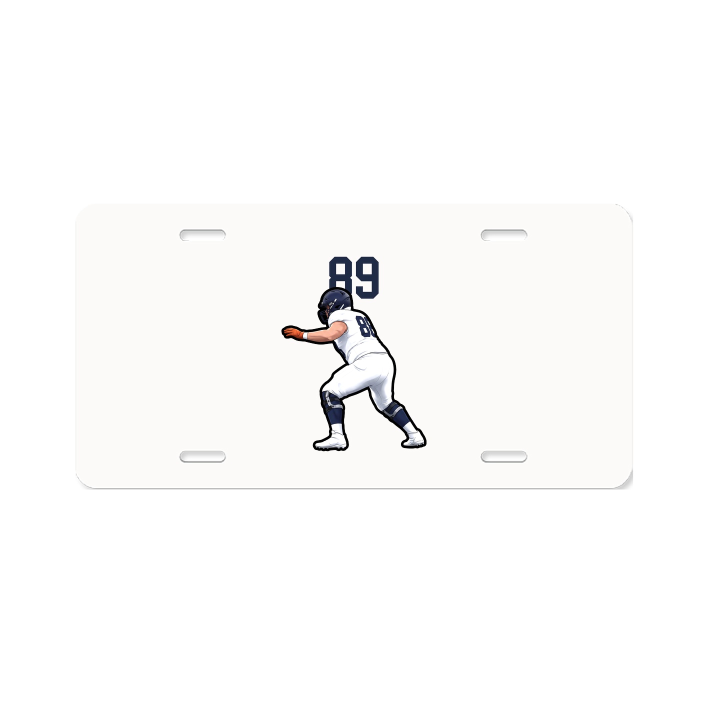 License Plate — Number Top in Classic