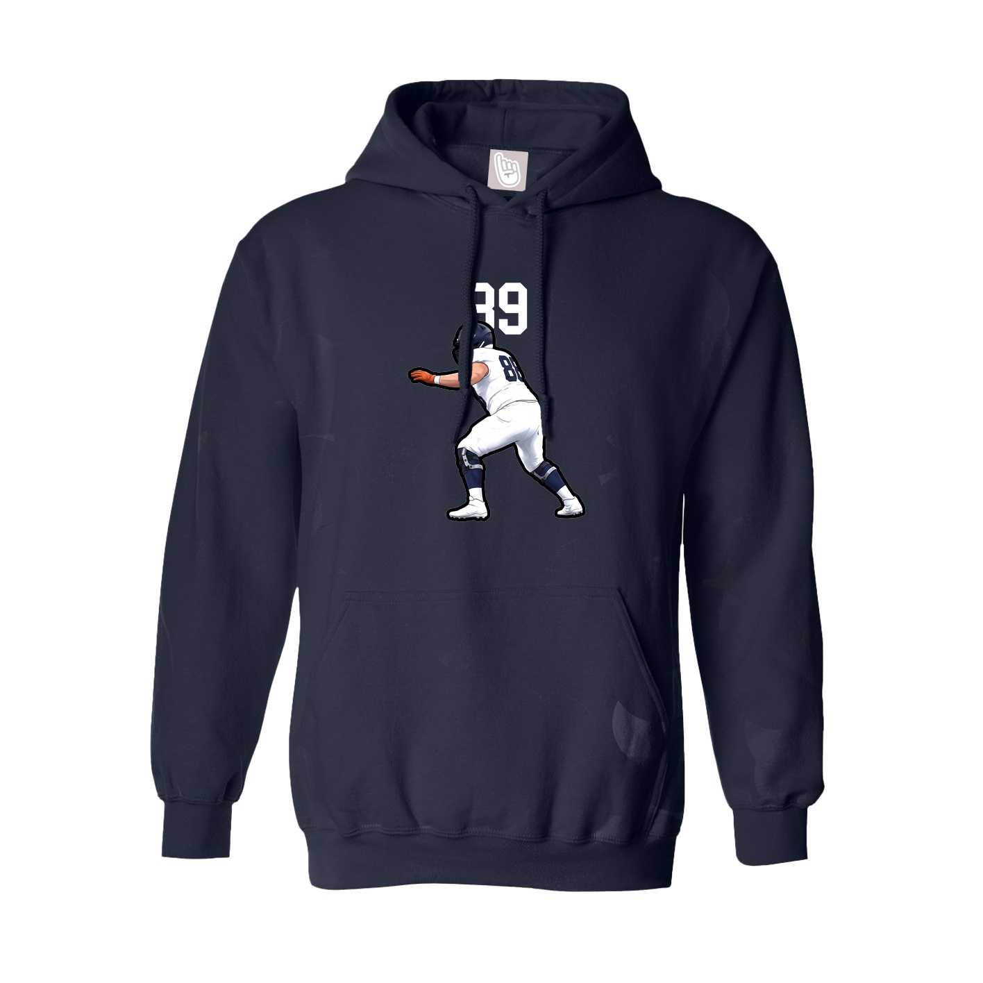 Hoodie — Number Top in Navy
