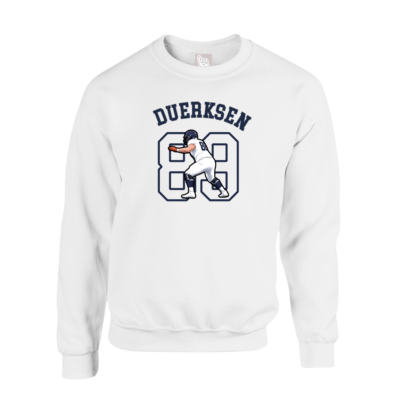 Fleece Crew — Shirsey Arch in White