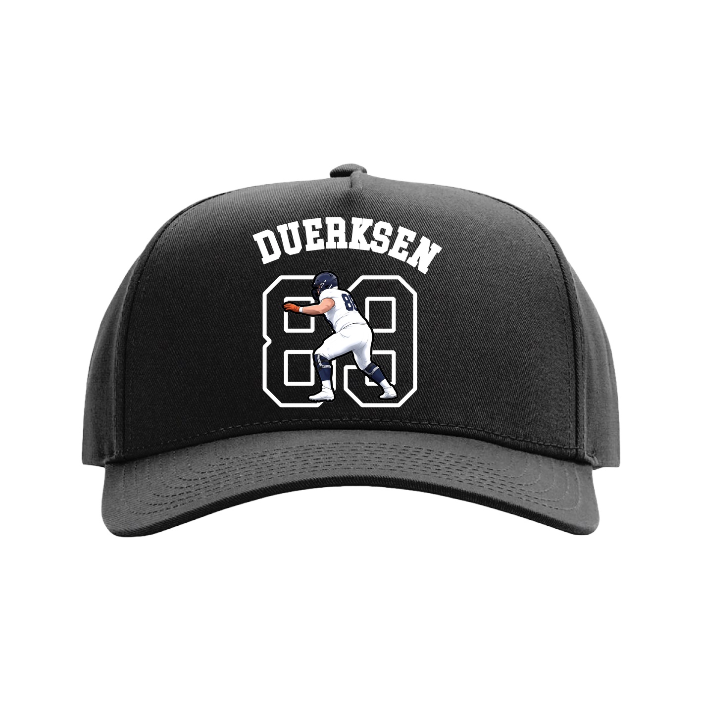 Full Fabric Five-Panel Champ Cap — Shirsey Arch in Black