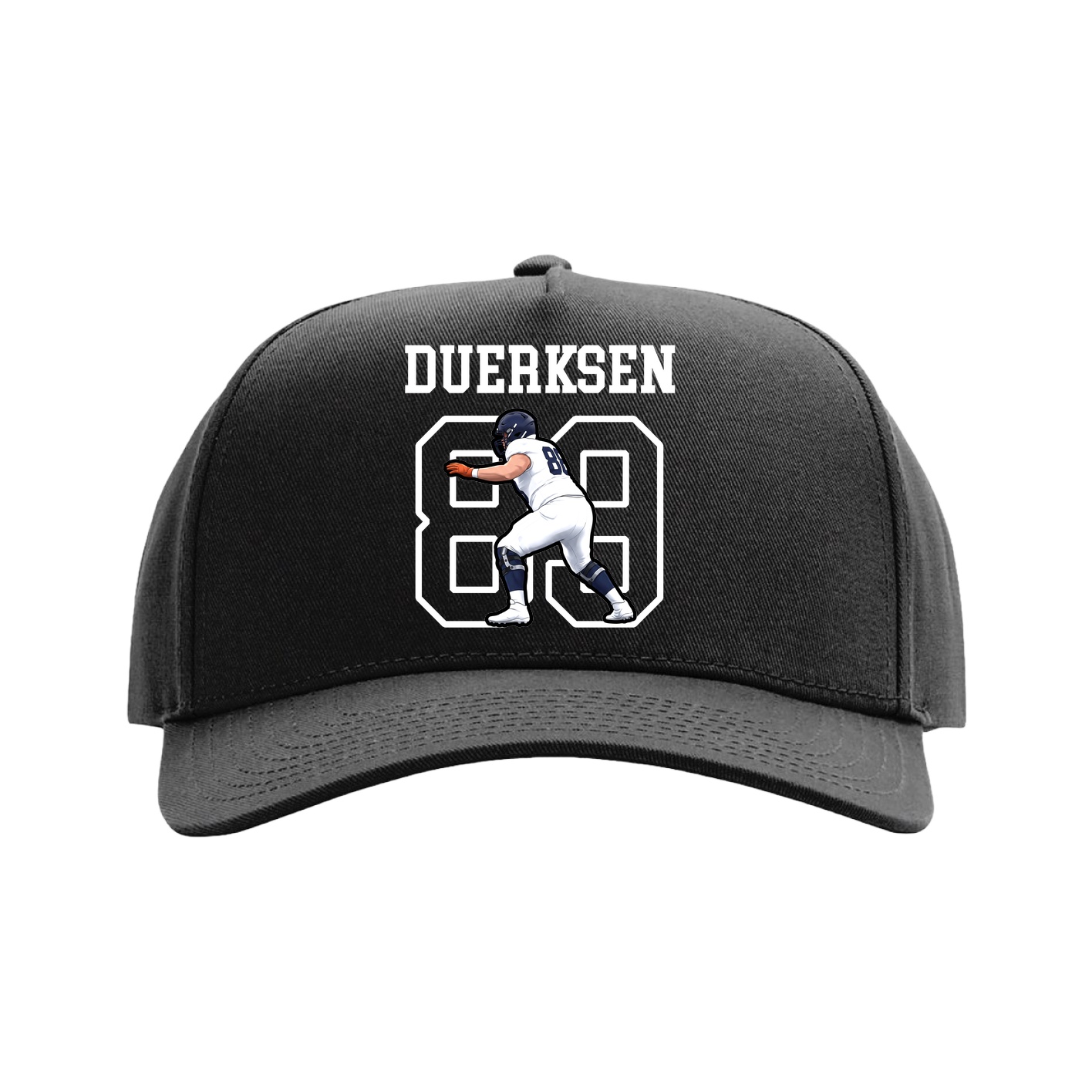 Full Fabric Five-Panel Champ Cap — Shirsey in Black