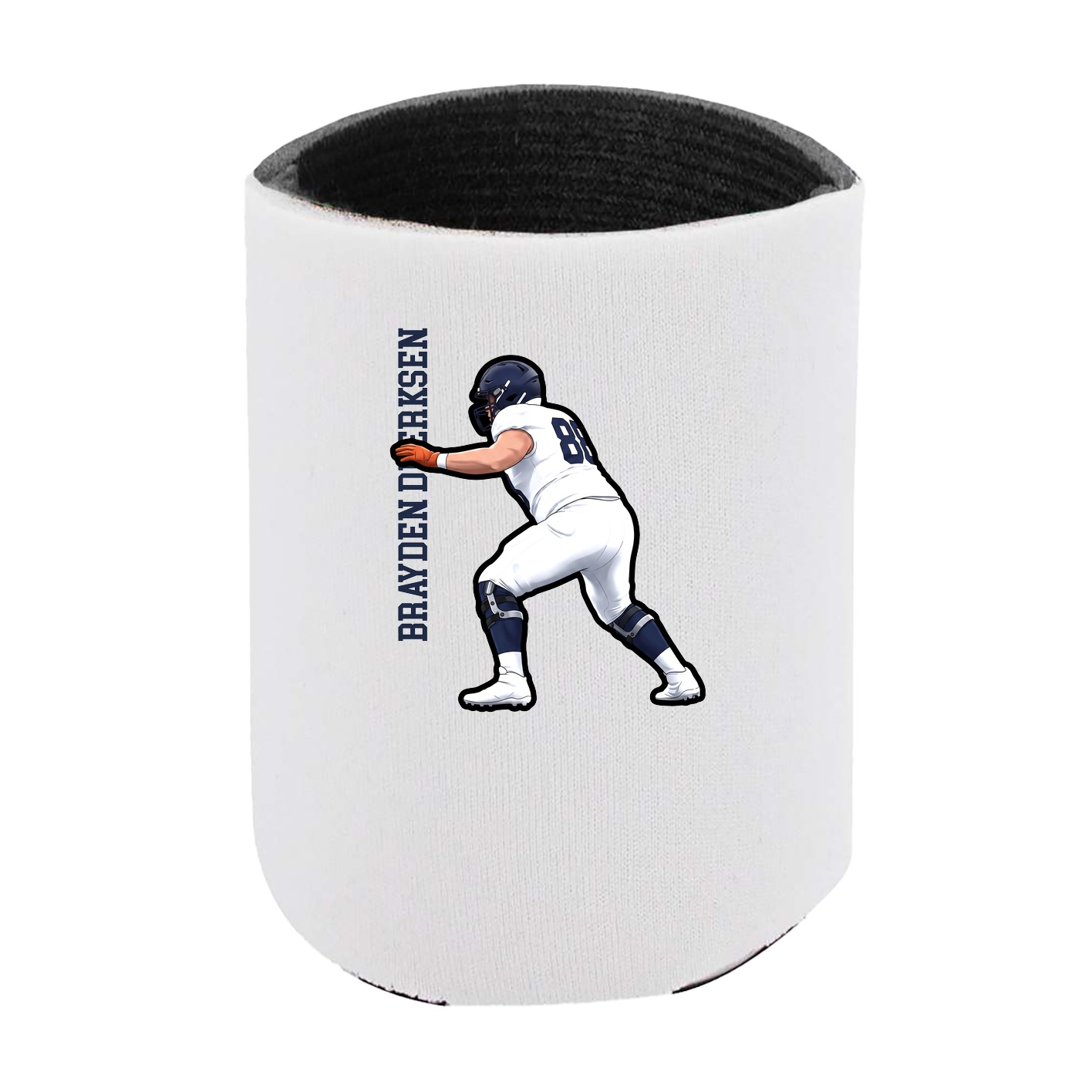 Can Holder — Name Vertical in White