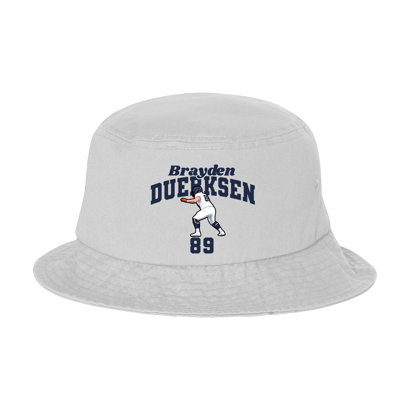 Bucket Cap — Signature Arch in White