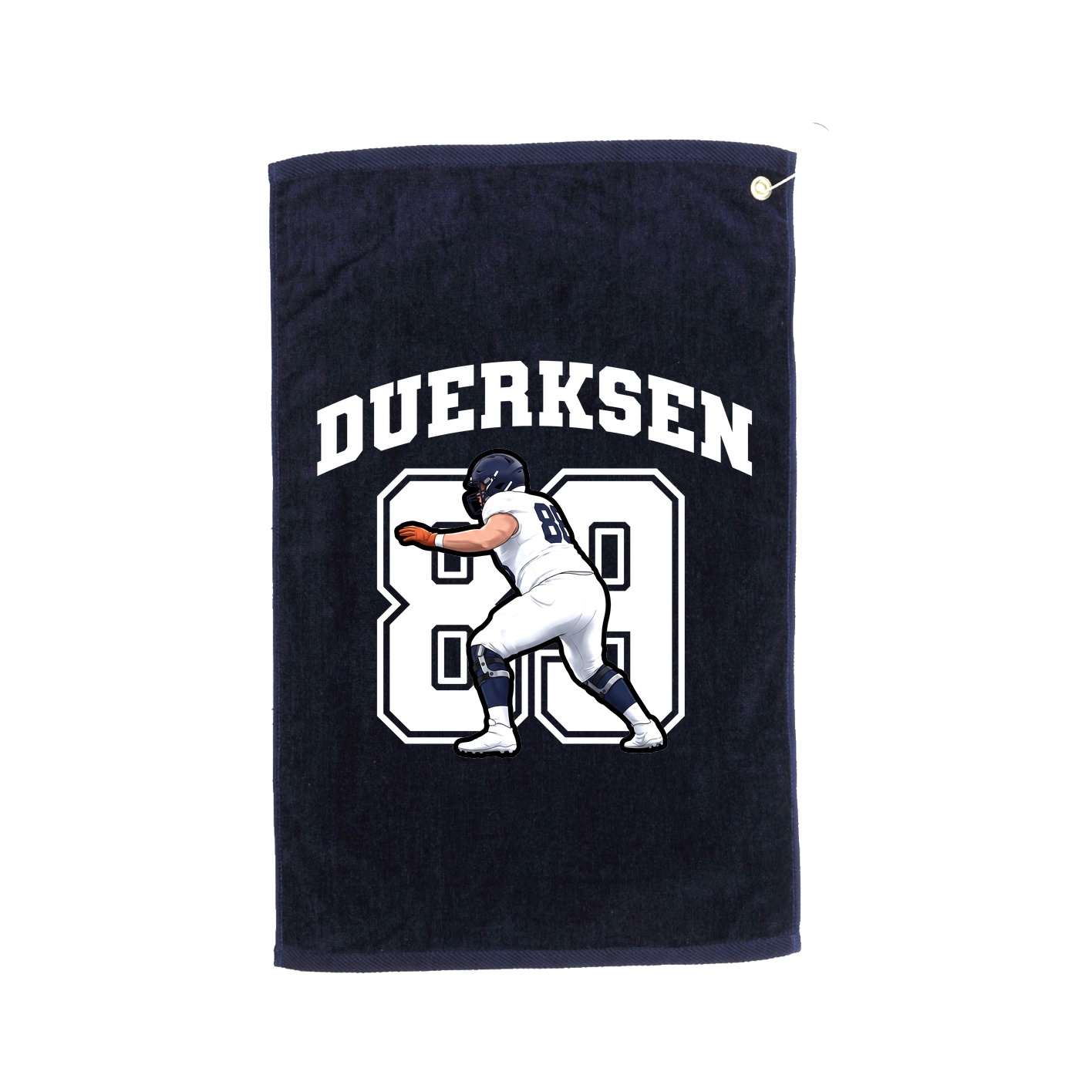 Golf Towel — Number in Navy