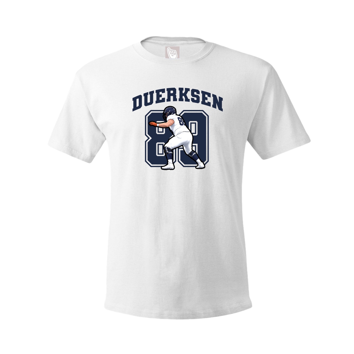 Youth Tee — Number in White