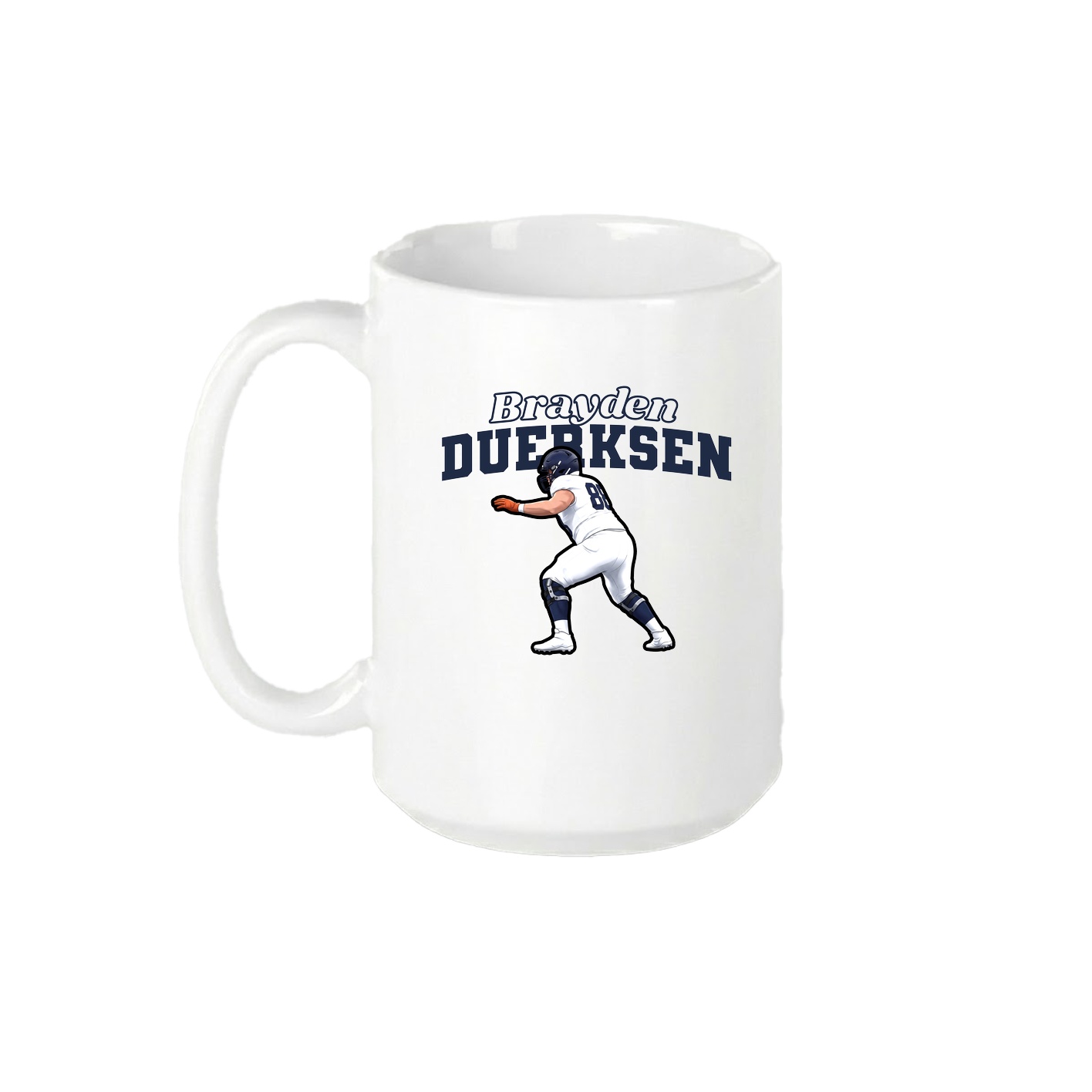 15oz Coffee Mug — Name Arch in White