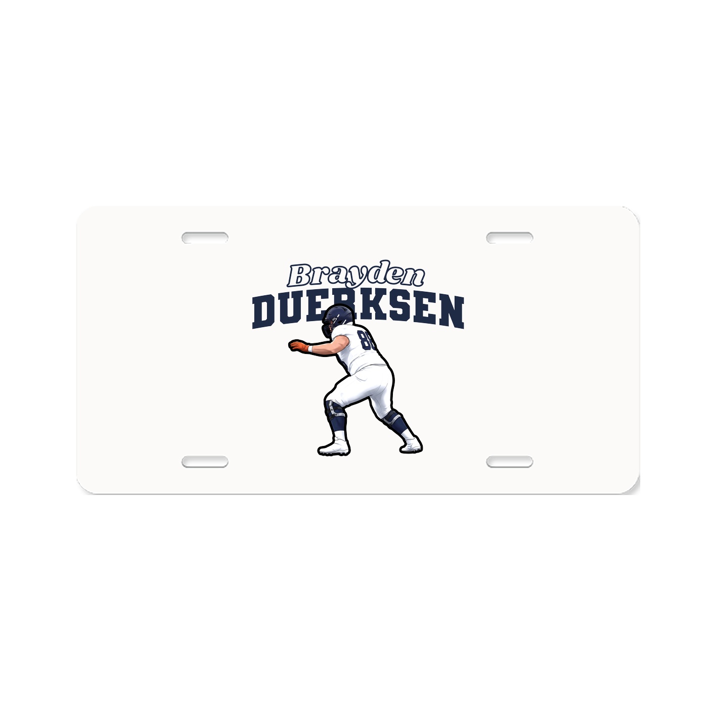 License Plate — Name Arch in Classic