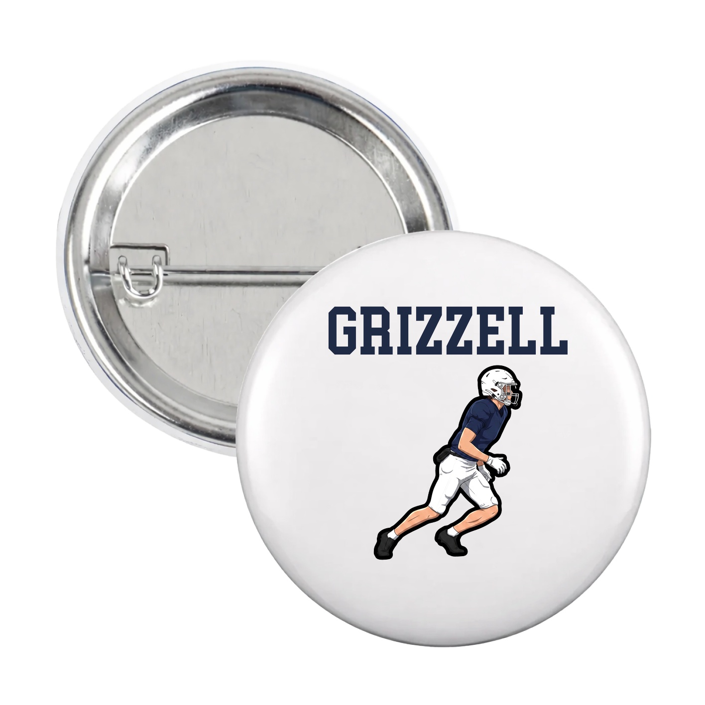 Game Day Button — Shirsey in White