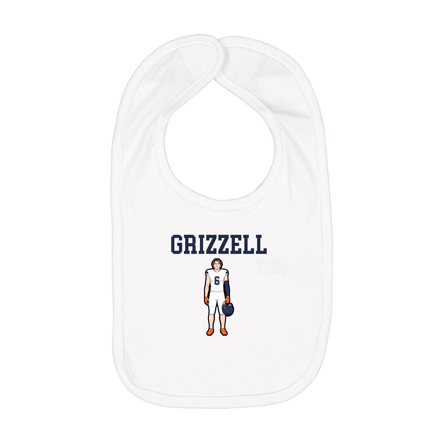 Infant Bib — Shirsey in White