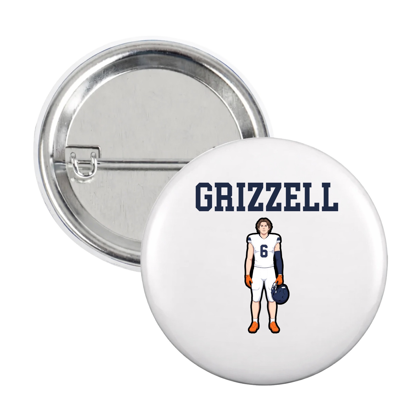 Game Day Button — Shirsey in White