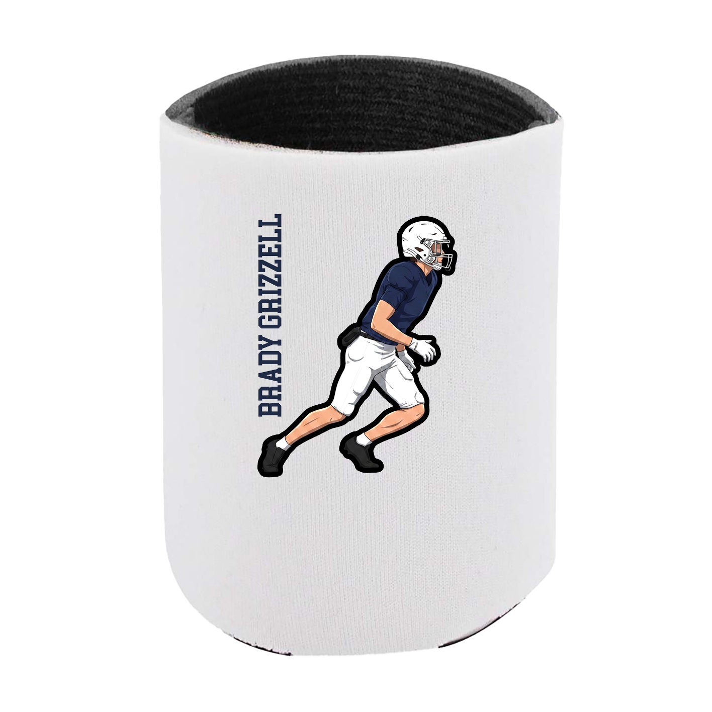 Can Holder — Name Vertical in White