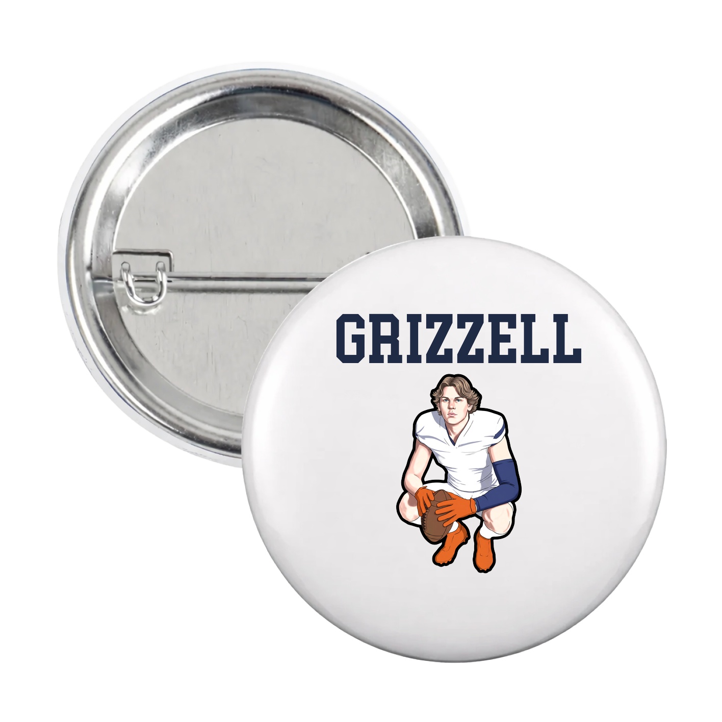 Game Day Button — Shirsey in White