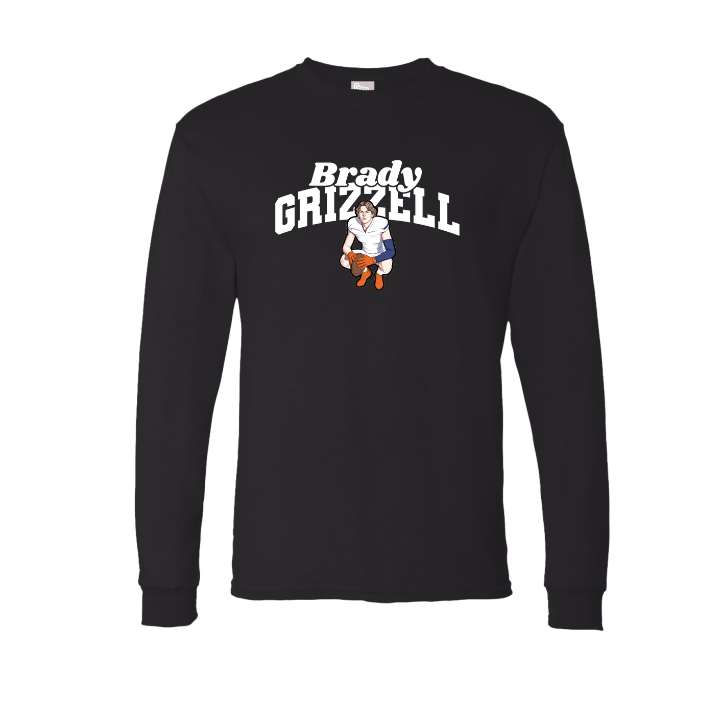 Long Sleeve Tee — Signature Arch in Black