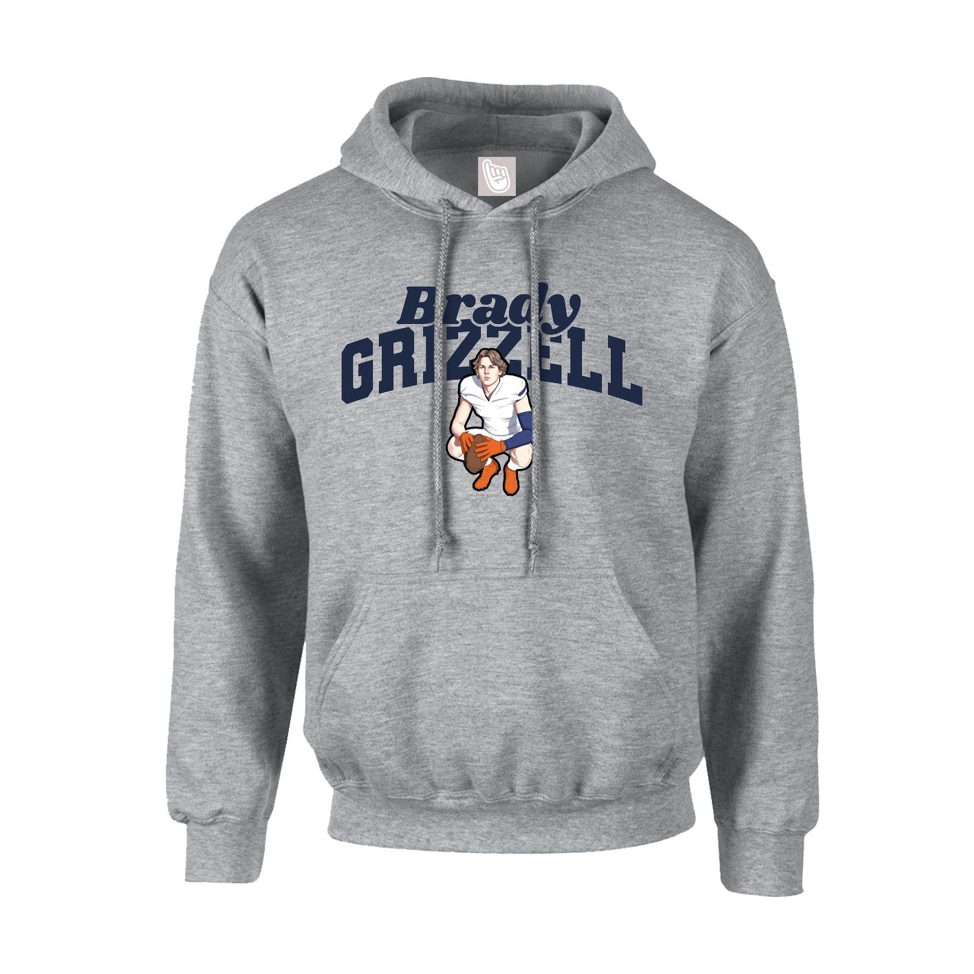 Youth Hoodie — Signature Arch in Grey
