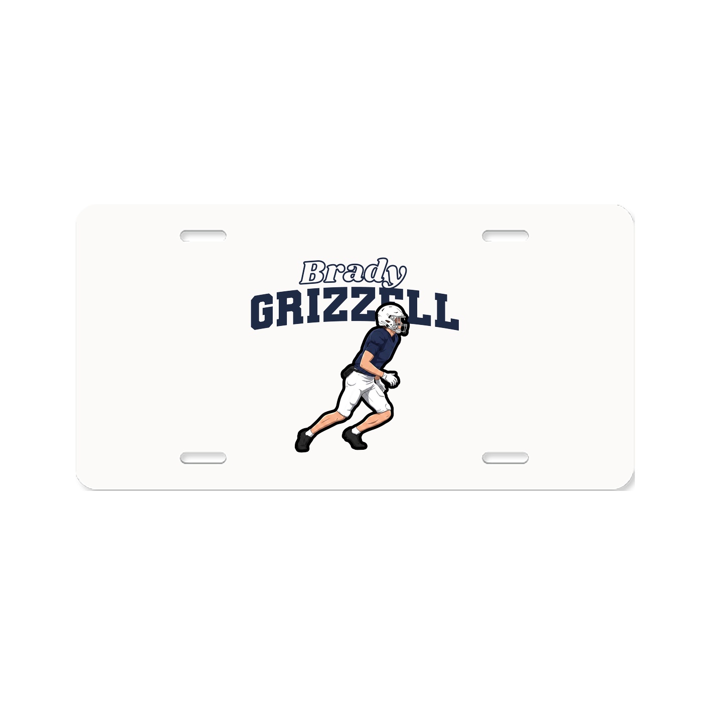 License Plate — Name Arch in Classic