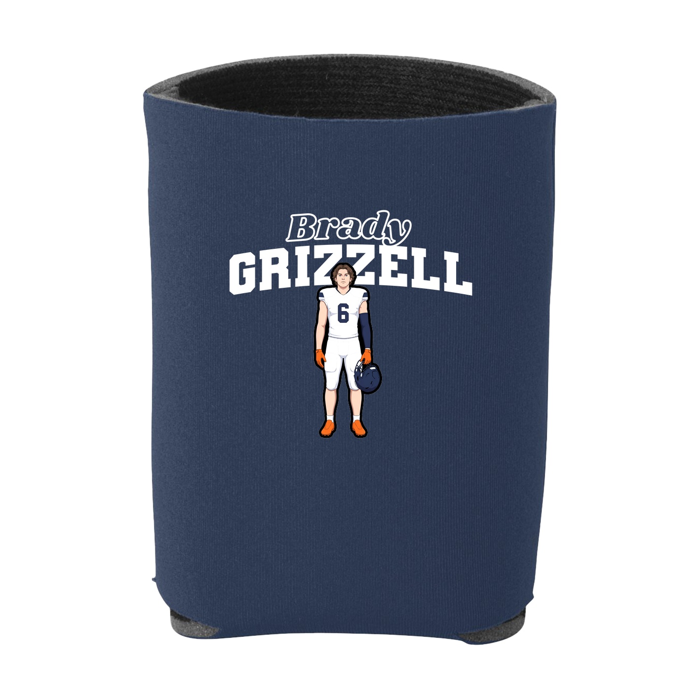 Can Holder — Name Arch in Navy