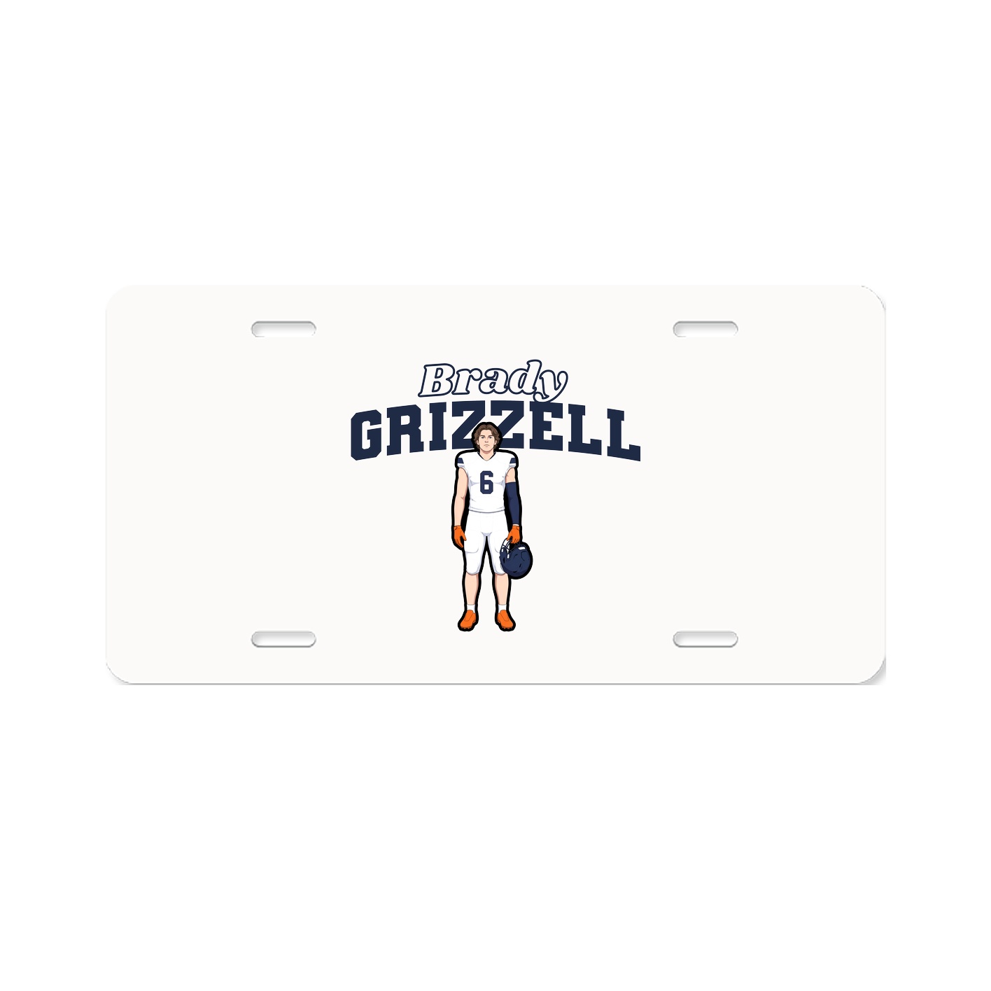 License Plate — Name Arch in Classic
